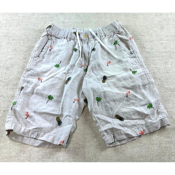 Tommy Bahama Men's SZ Small Flamingo Tango 100% Linen Short - Picture 1 of 8